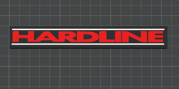 Hardline 80s band sign