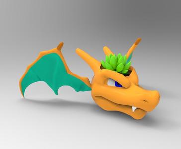 POTTED CHARIZARD HEAD