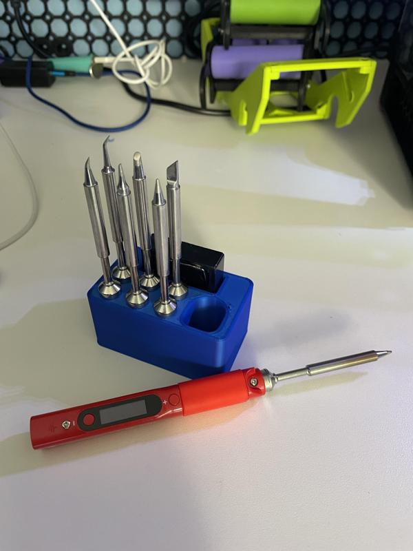 Multiboard Pinecil Holder with 6 Tips & Solder Stand