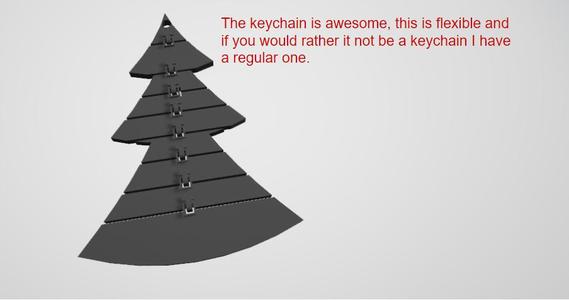 Articulated tree keychain