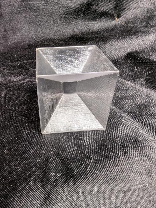 Soap bubble cube