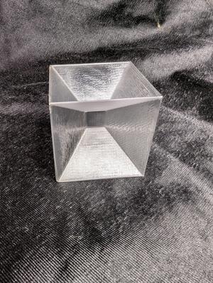 Soap bubble cube