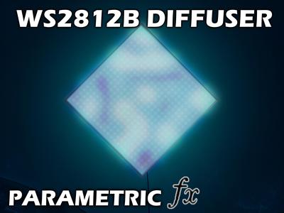 PARAMETRIC LED matrix diffuser (fusion360 .f3d file)