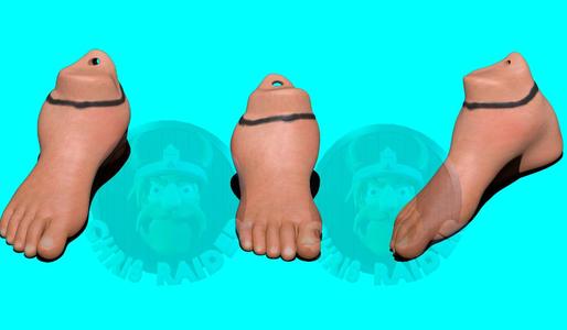 LLAVERO PIE MESSI HINCHADO