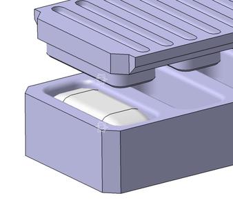"Handpressed-like" Nigiri sushi mold round + flat cap