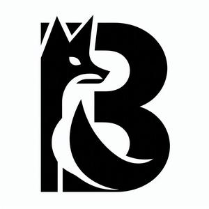 Fox alphabet: Letter B (version 2)