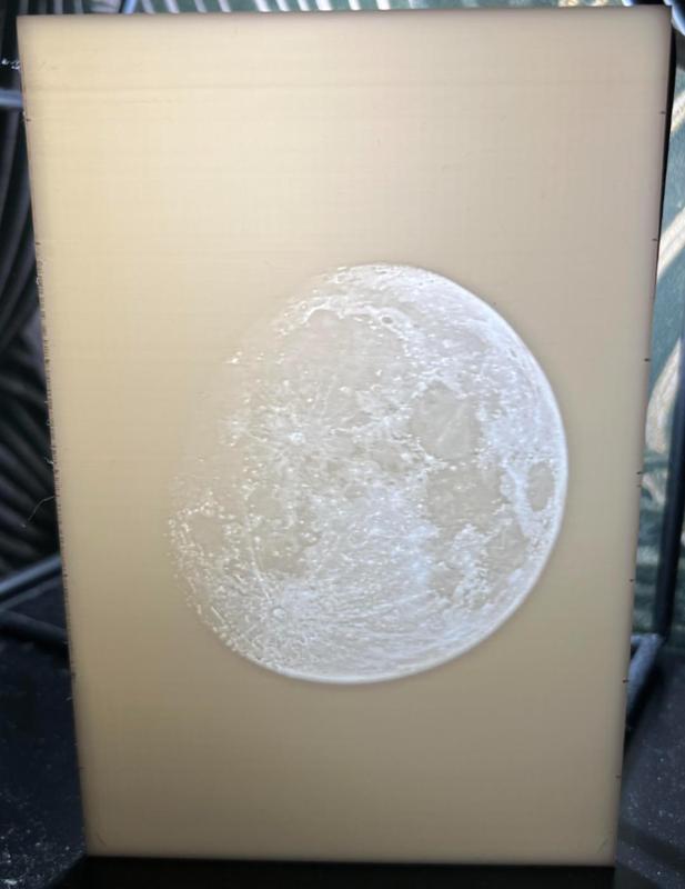 Moon lithophane with box