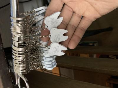 Tooth keychain