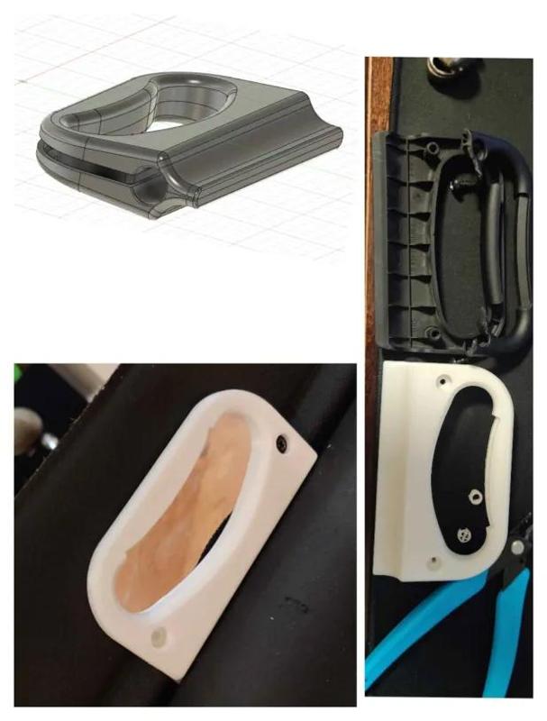 BMW e46 touring trunk cover handle