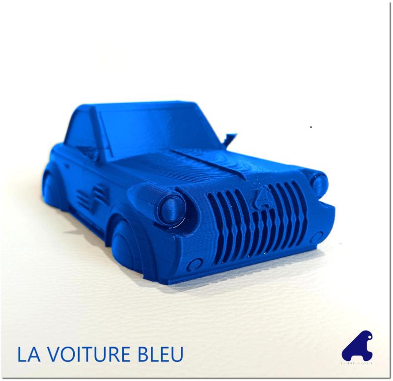 LA VOITURE BLEU