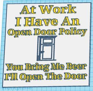 Office Door Sign