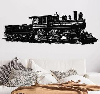 Black Train Train Wall Decor
