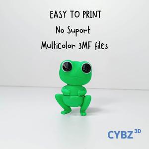 CUTE FROG ARTICULATED, 3MF INCLUDED, TINY FROG FLEXI