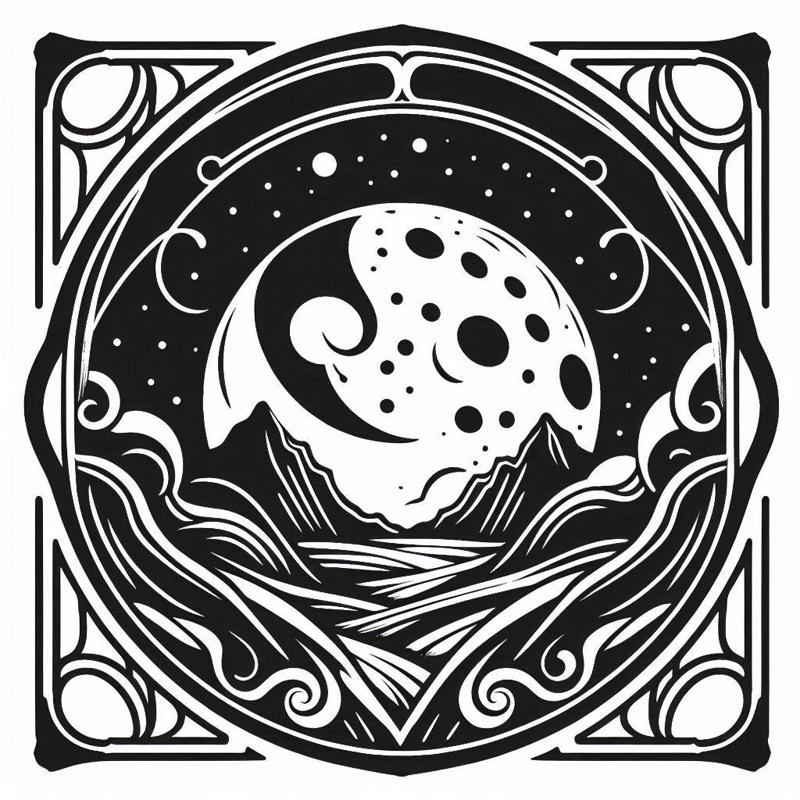 Wall art: Dreamy land 3 (two colours, three colours)