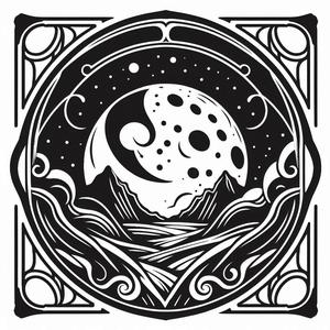 Wall art: Dreamy land 3 (two colours, three colours)