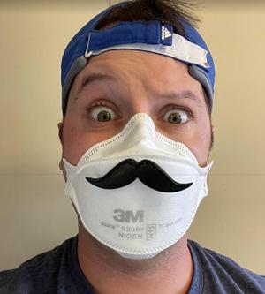 Mask Magnet Accessory - Mustache