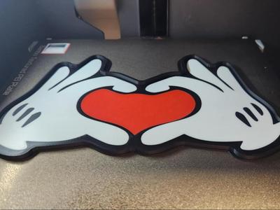 Mickey Hands Light Box