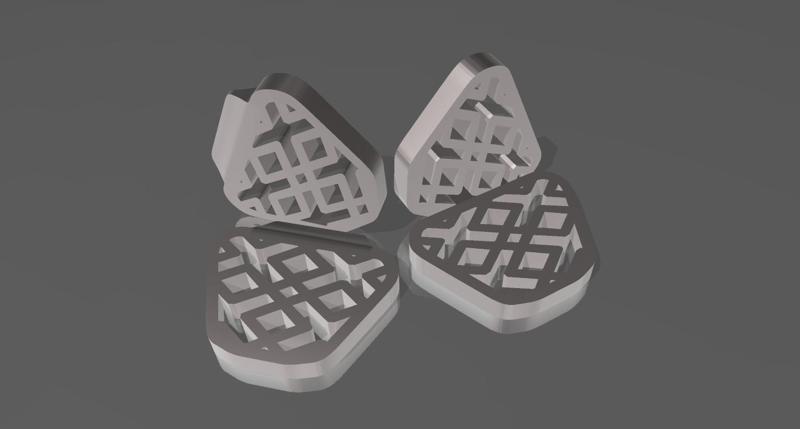 4 BASES FOR DENTAL 3D PRINTED MODELS - 4 BASES PARA MODELOS ODONTOLÓGICO IMPRESSOS 3D