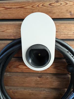wall mount for type 2 ev charging cable go-e style