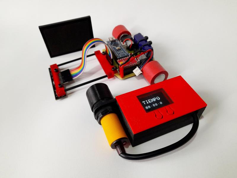 Cronometro Automático Para Robots Seguidores De Línea - Automatic Timer For Line Follower Robots