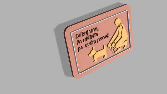 Cedule-Uklízejte po svém psovi