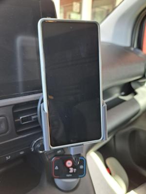 Brodit compatible Pixel 7 Pro w/ silicone case car holder (WIDER)