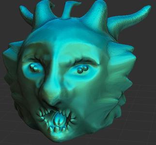 Monster Head #1 Aquatic