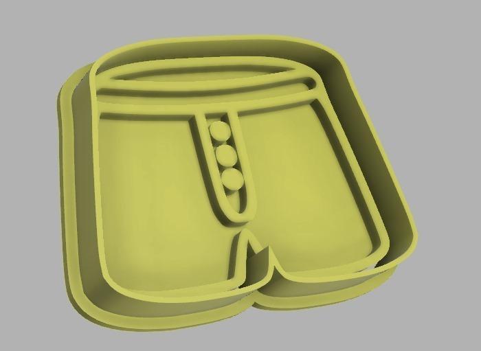 Cookie cutter calzon, boxer, new year's eve