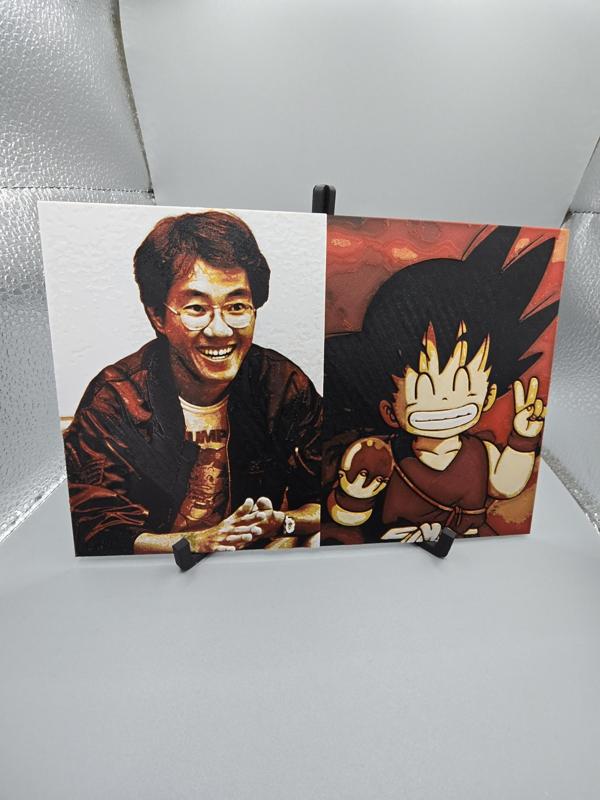 Akira Toriyama and Goku HueForge