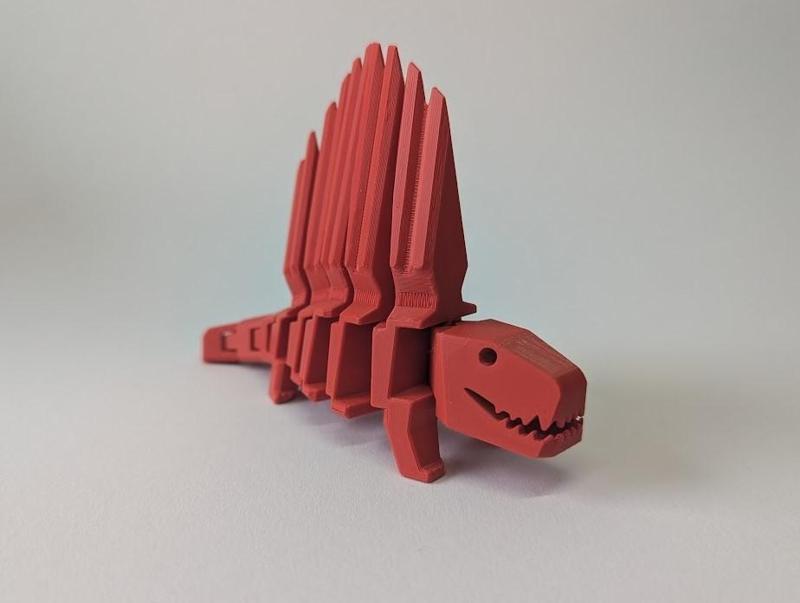 Flexi Dimetrodon print in place dinosaur