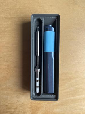 Gridfinity Pinecil Pine64 stackable bin 3x1x3