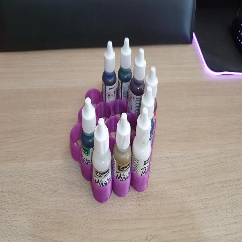 Jacquard ink/die holder