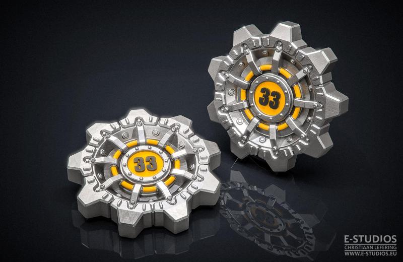 Fallout - Vault Door Brooches