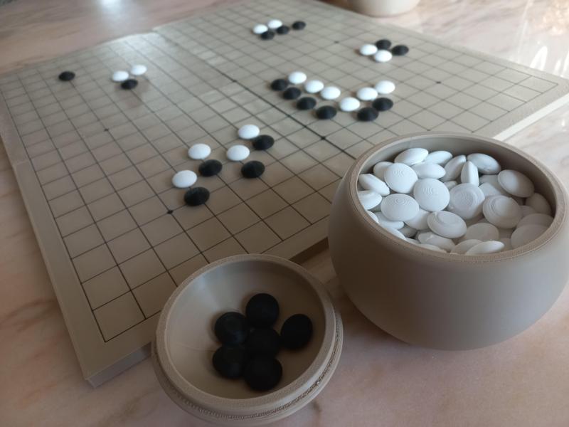 Go game - traditional Goban complete set