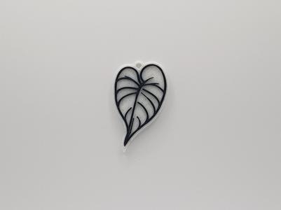 Elephant Ear Leaf Keychain