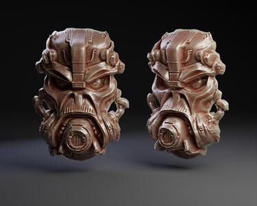 Mech Armor Head Wall Mount