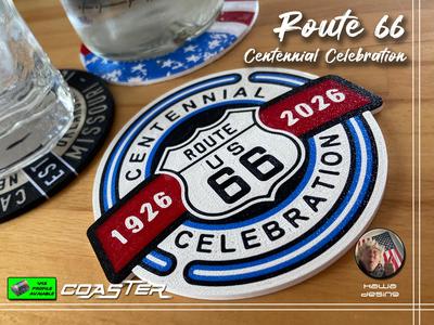Route 66 Centennial Celebration Coaster 1926-2026