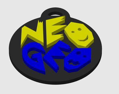 Neogeo logo keychain
