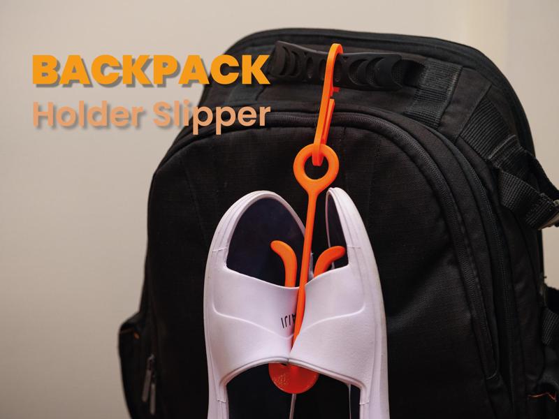 Backpack slipper holder