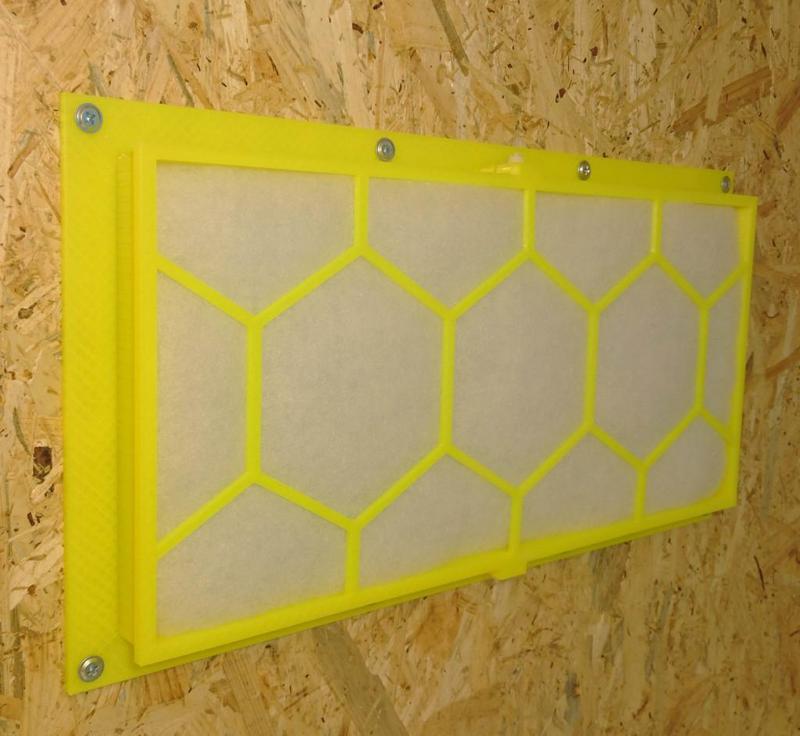 Airbrush paint booth filter holder (Panzag HS-420DC)