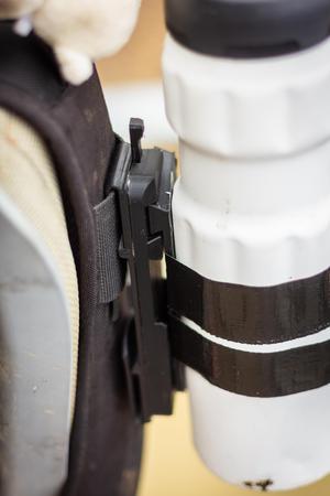 Bottle clipping mount for backpack or bicycle