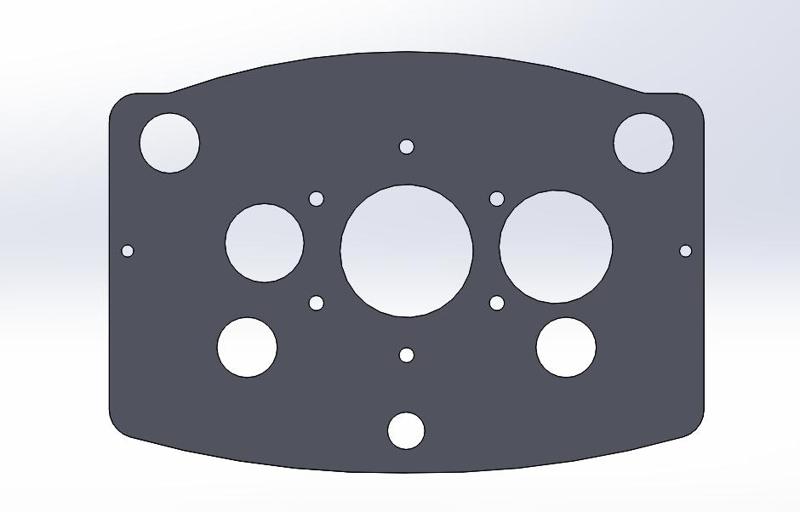 Thrustmaster T300rs Hub pattern / button pattern STL