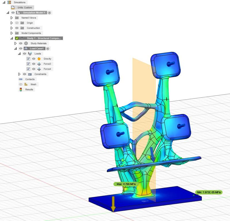 Generative Designed phone stand