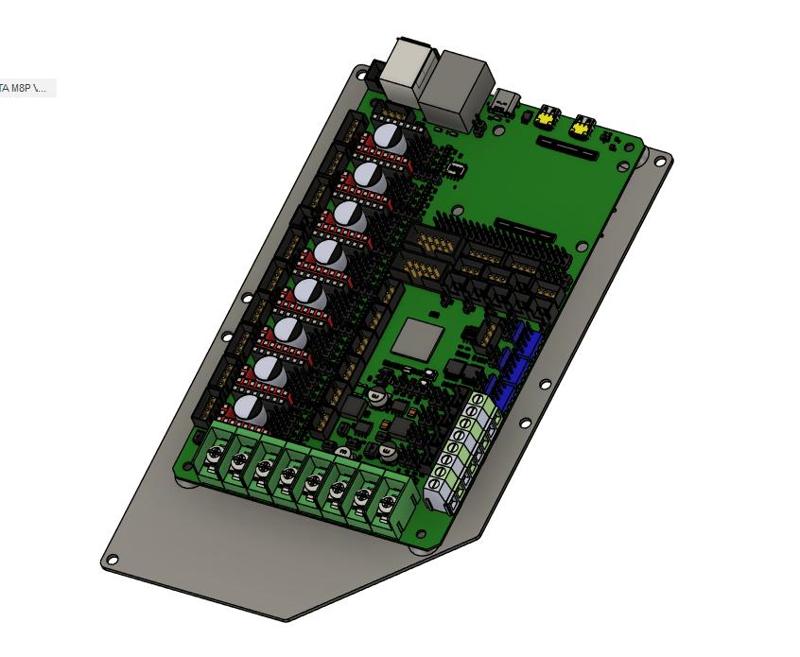 MantaM8P Adapter Plate for Modix V3 & V4 - Klipper Firmware Upgrade