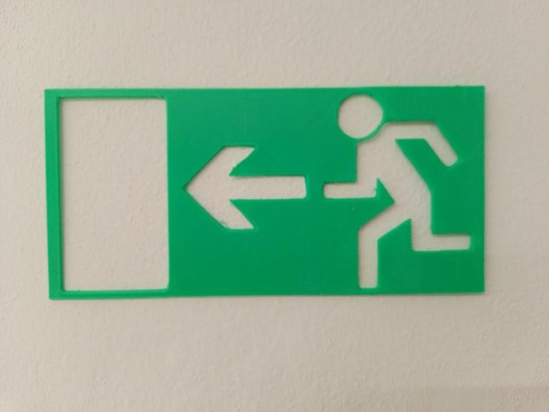 Cedule Únikový východ, emergency exit