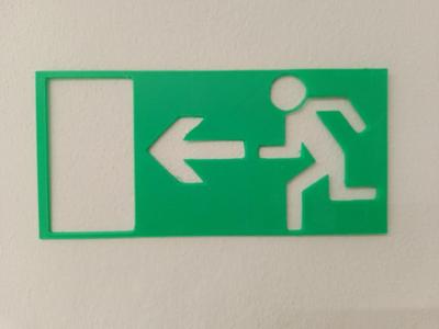 Cedule Únikový východ, emergency exit