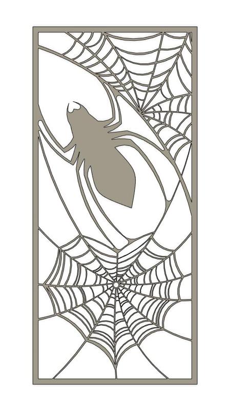 Spider and web bookmark