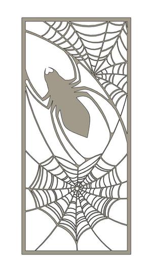 Spider and web bookmark