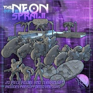 Cyberpunk Figures and Terrain Set