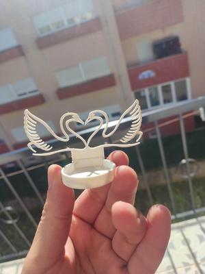 Swans Candle Holder for Valentine's day